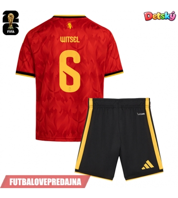 Lacne Dětský Futbalové dres Belgicko Axel Witsel #6 MS 2026 Krátky Rukáv - Domáci (+ trenírky)